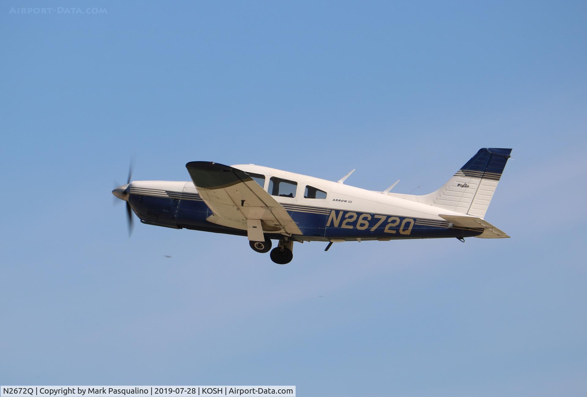 N2672Q, 1977 Piper PA-28R-201 Cherokee Arrow III C/N 28R-7737040, Piper PA-28R-201