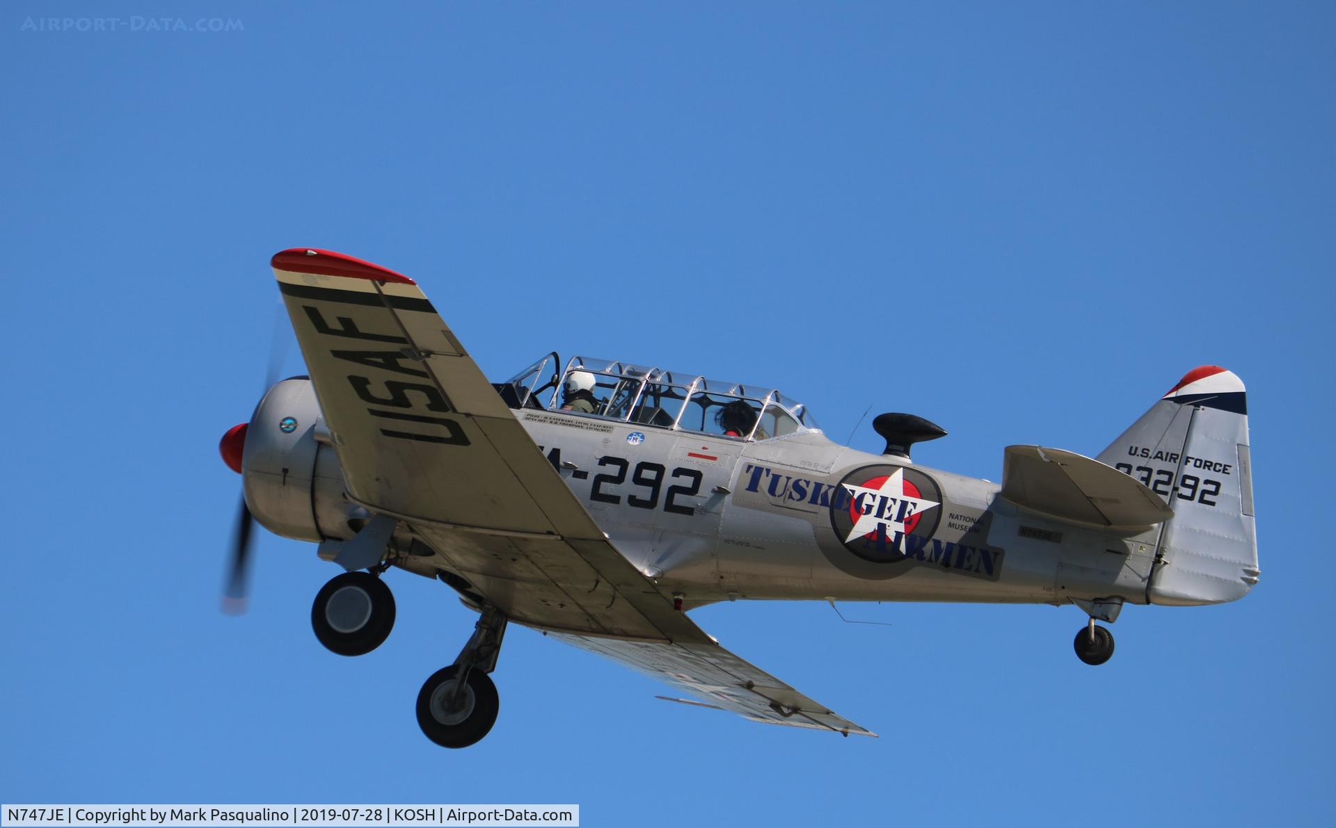 N747JE, 1958 North American AT-6G Texan C/N 168-394 (49-3292), North American AT-6G