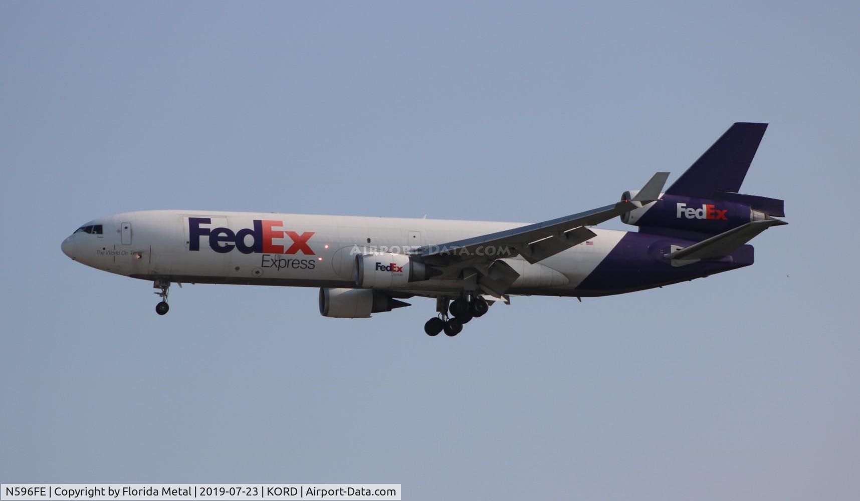 N596FE, 1993 McDonnell Douglas MD-11F C/N 48554, FedEx