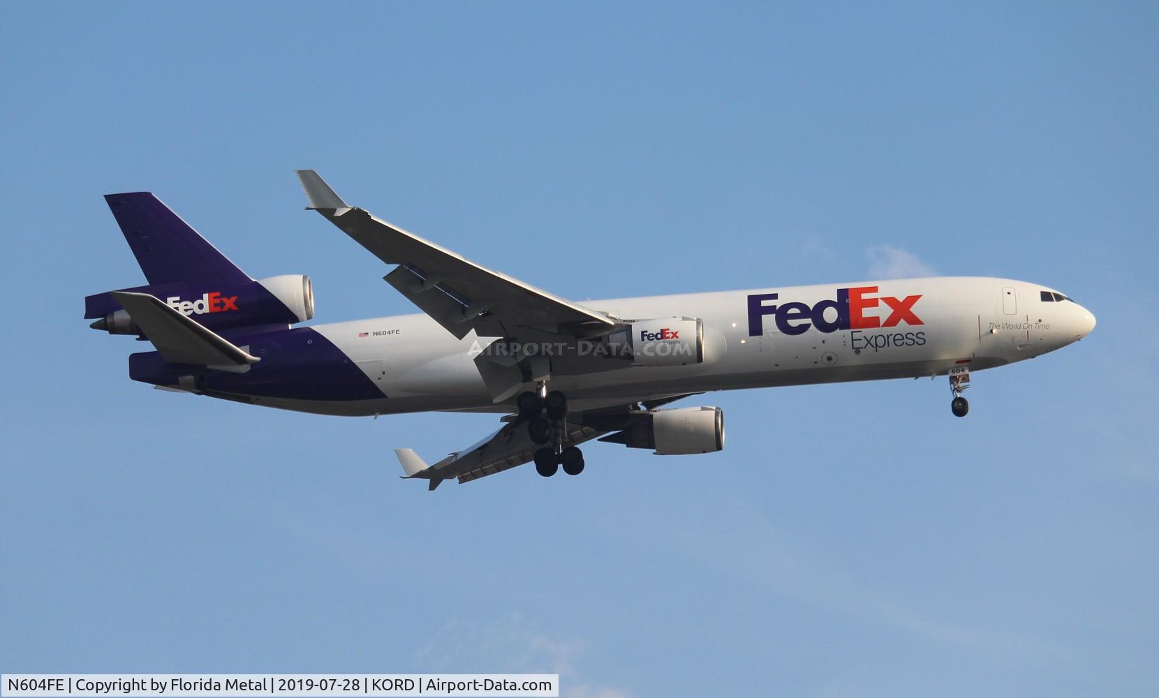 N604FE, 1992 McDonnell Douglas MD-11F C/N 48460, FedEx