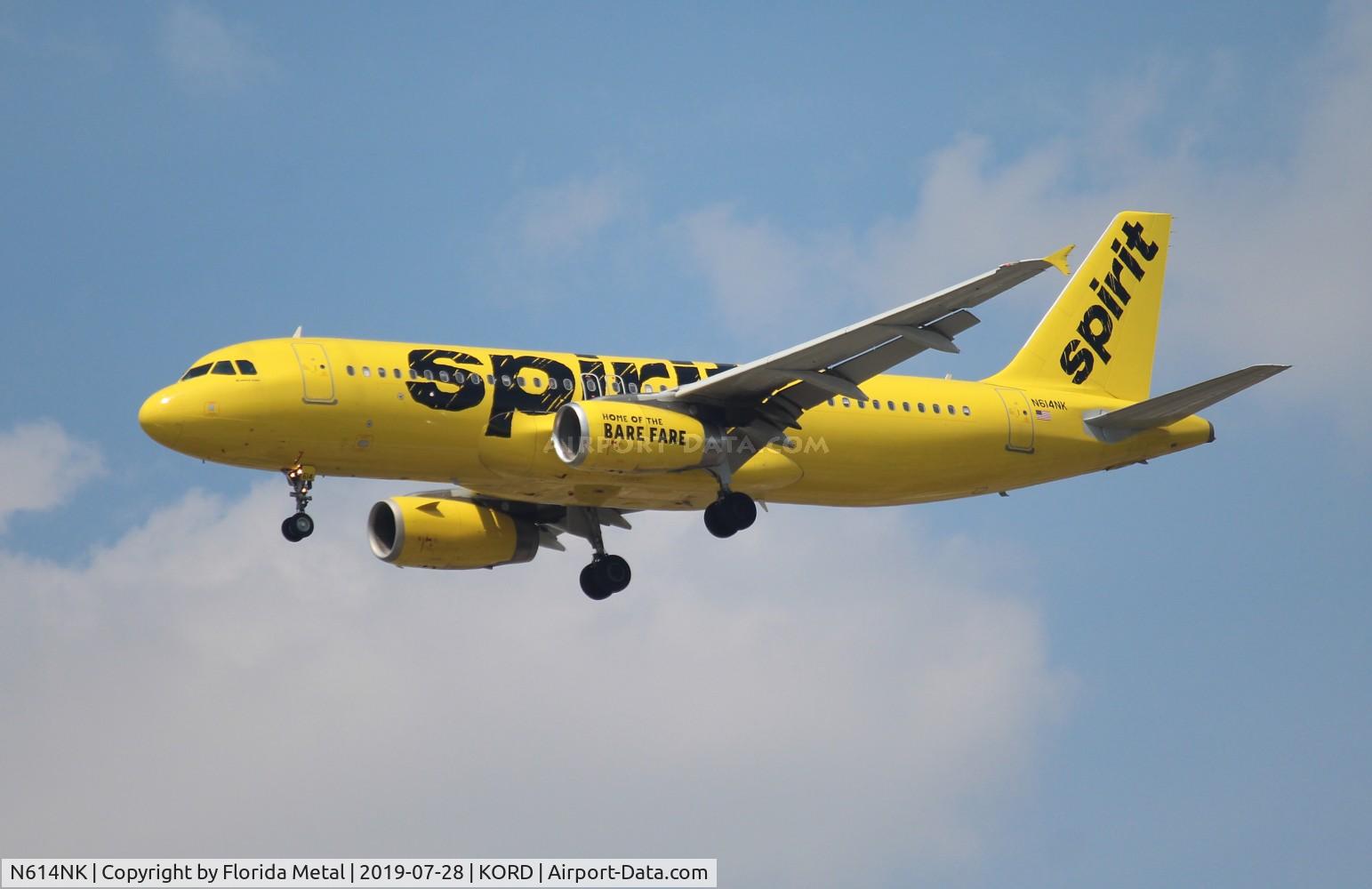 N614NK, 2012 Airbus A320-232 C/N 5132, Spirit