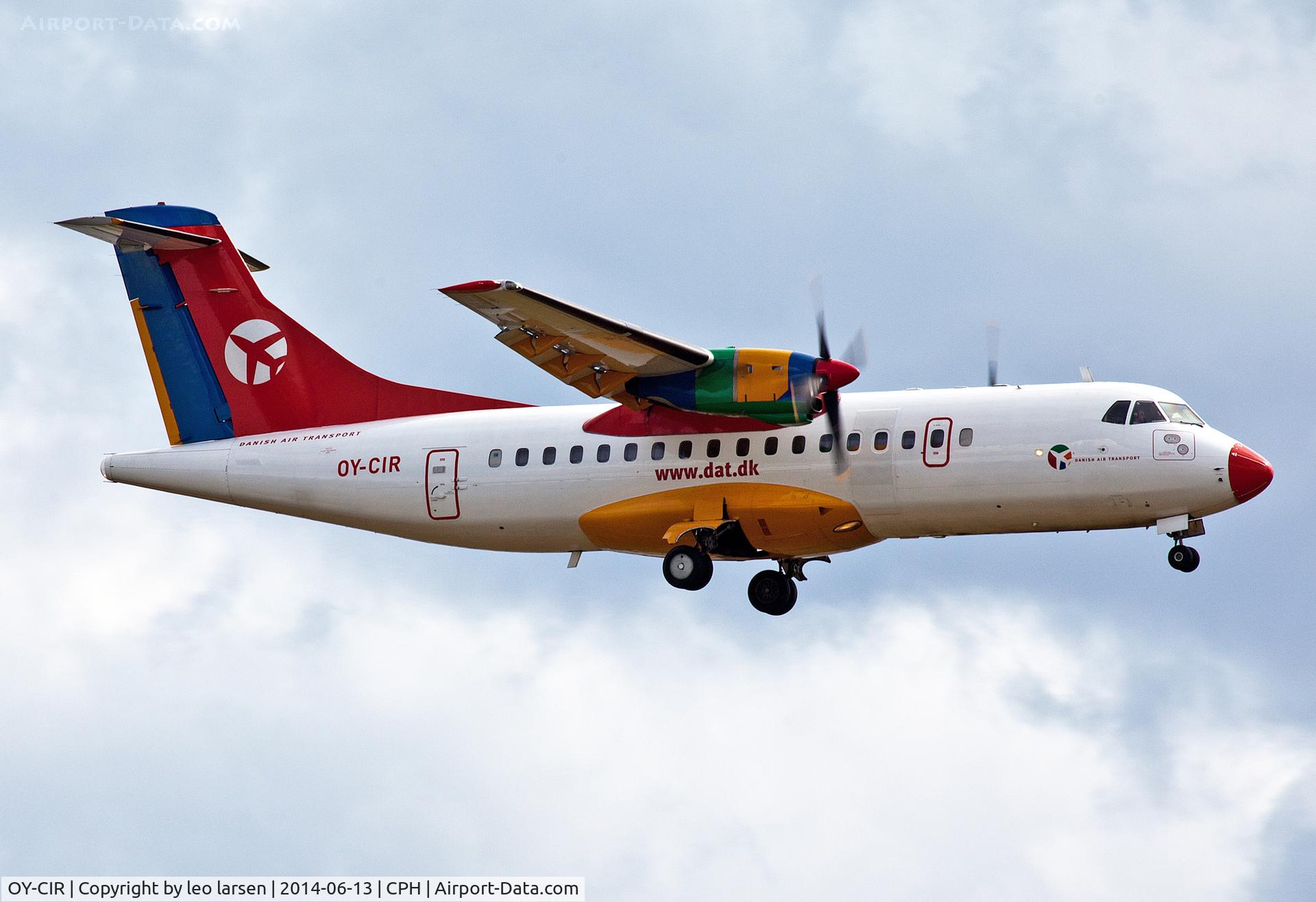 OY-CIR, 1988 ATR 42-312 C/N 107, Copenhagen 13.6.2014 L/D R-30