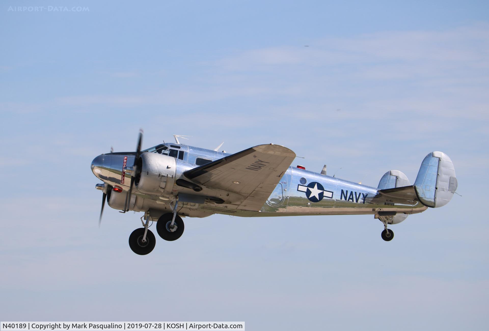 N40189, 1943 Beech RC-45J Expeditor C/N 5523, Beech RC-45J