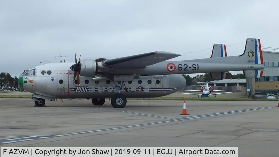 F-AZVM, 1956 Nord N-2501F Noratlas C/N 105, Jersey 11Sep19