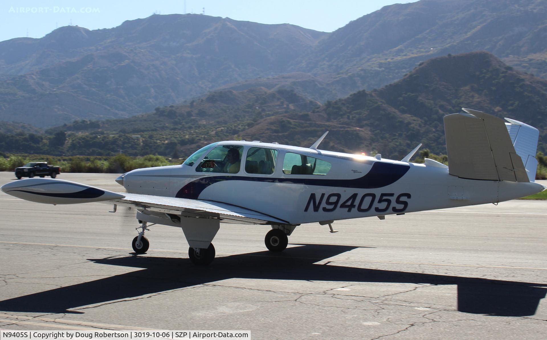 N9405S, 1965 Beech V35 Bonanza C/N D-8010, 1965 Beech V35 BONANZA, Continental IO-520B 285 Hp, taxi back