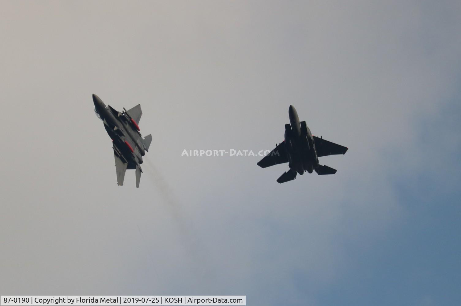 87-0190, 1987 McDonnell Douglas F-15E Strike Eagle C/N 1055/E030, Air Venture 2019