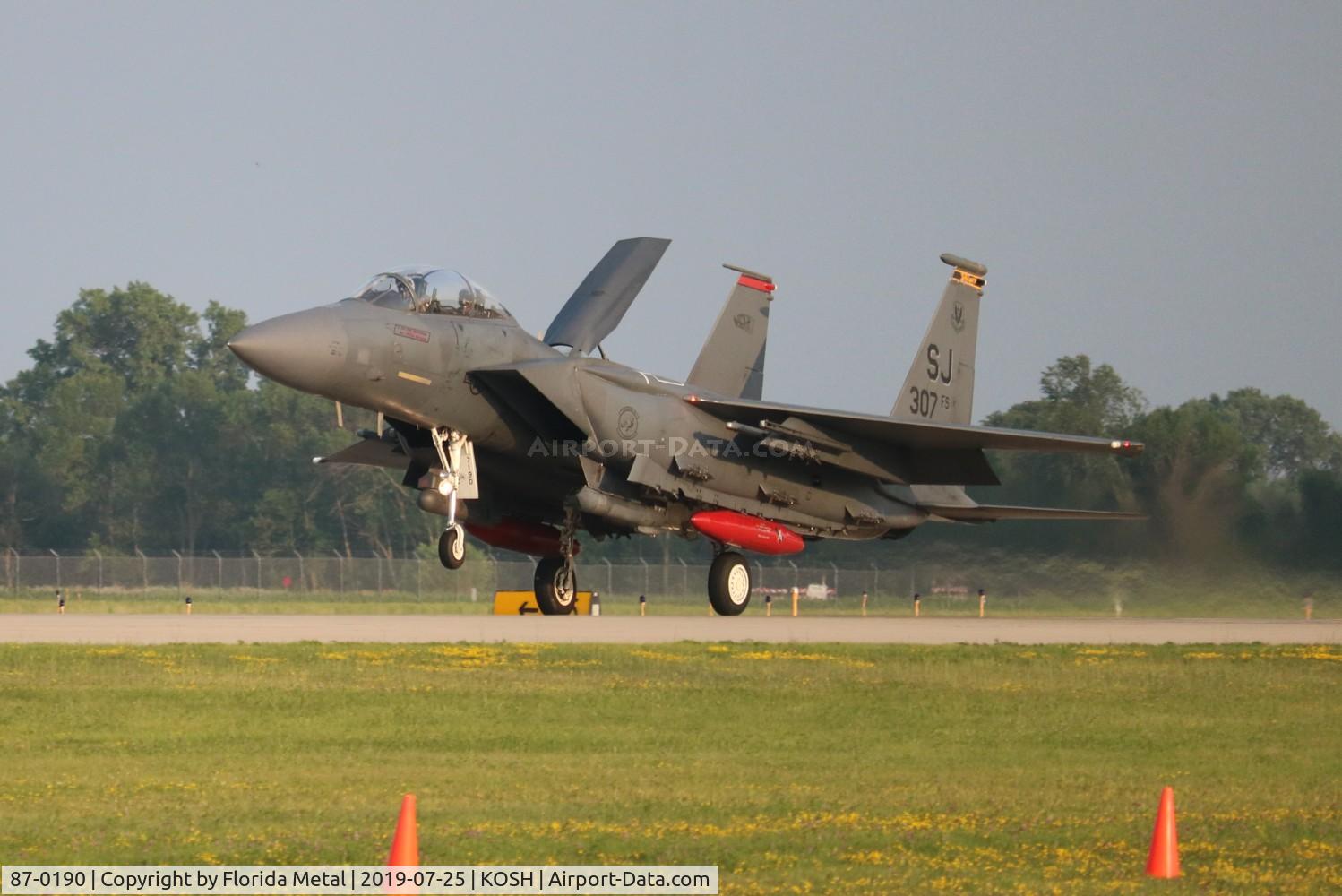 87-0190, 1987 McDonnell Douglas F-15E Strike Eagle C/N 1055/E030, Air Venture 2019
