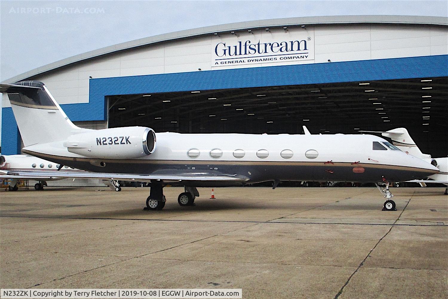 N232ZK, 2004 Gulfstream Aerospace G-IV C/N 1522, At Luton