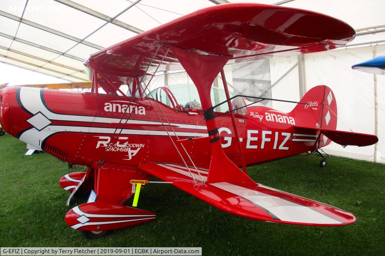 G-EFIZ, 1991 Aviat Pitts S-2B Special C/N 5224, At Sywell