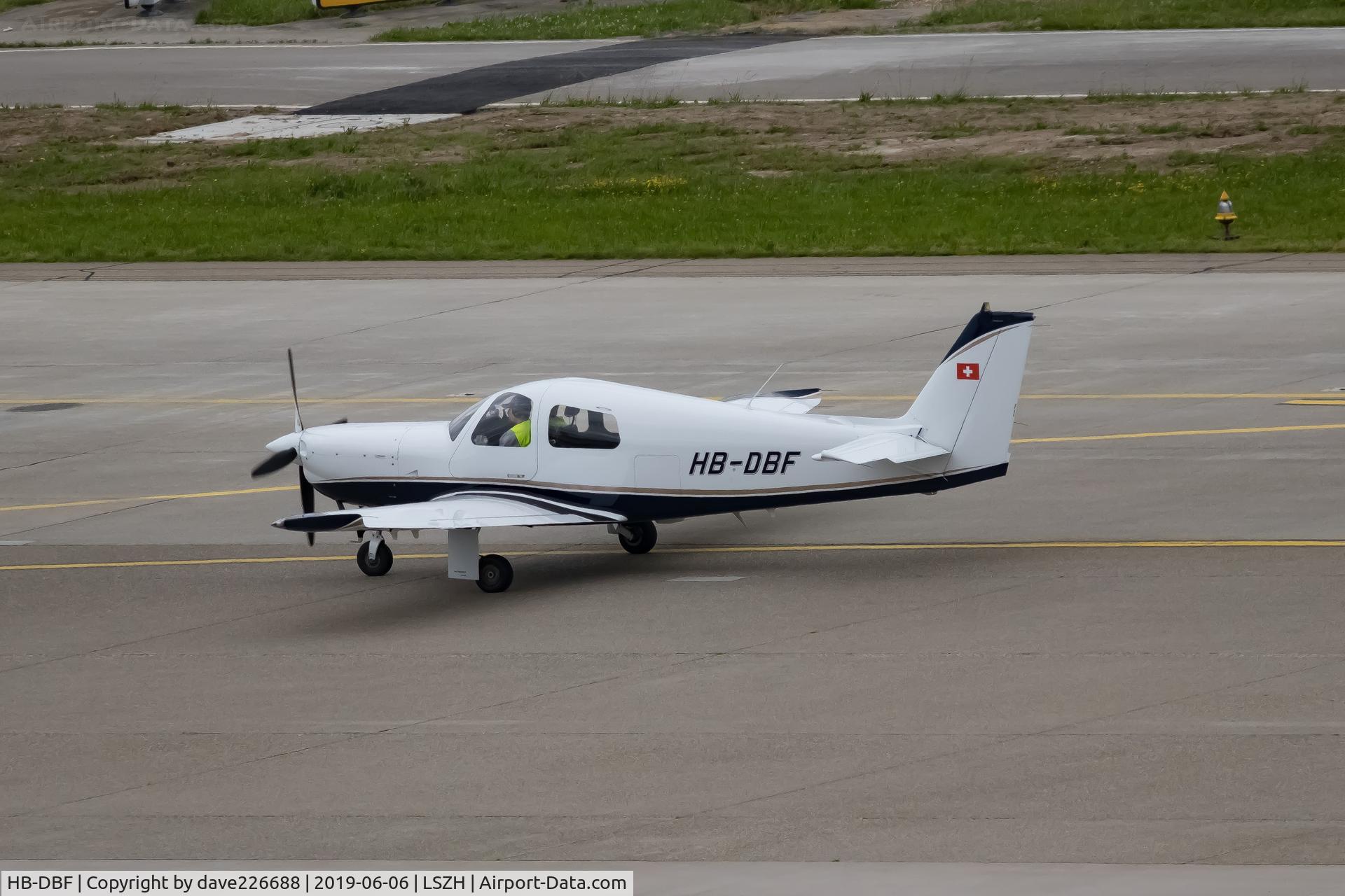 HB-DBF, 1993 Ruschmeyer R90-230RG C/N 006, HB DBF seen taxing across the airport for takeoff from runway 32 -