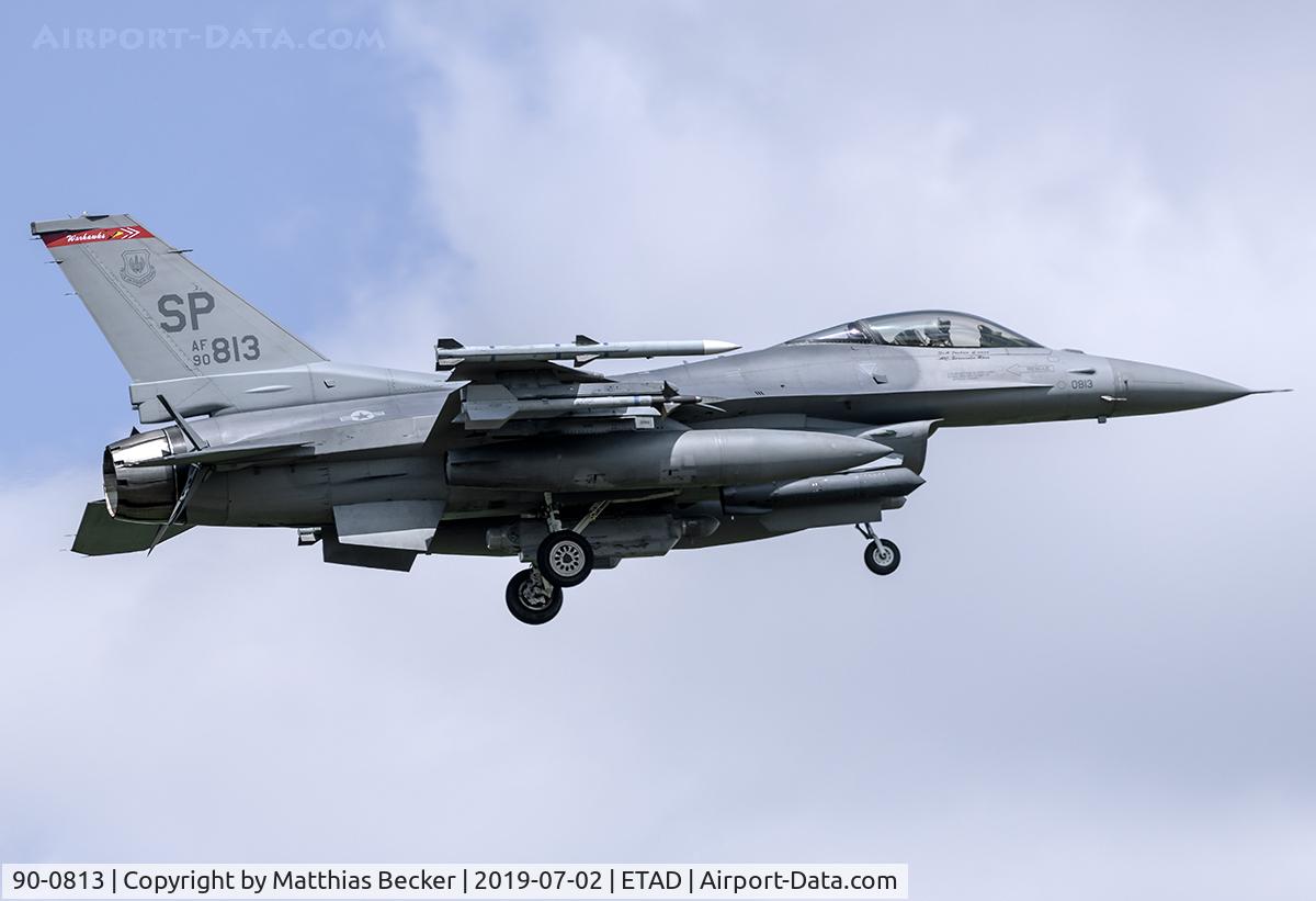 90-0813, 1990 General Dynamics F-16CG Night Falcon C/N CC-13, 90-0813
