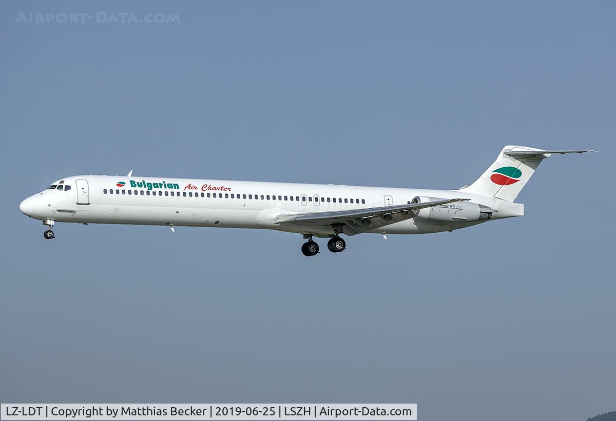 LZ-LDT, 1991 McDonnell Douglas MD-82 (DC-9-82) C/N 53058/1927, LZ-LDT