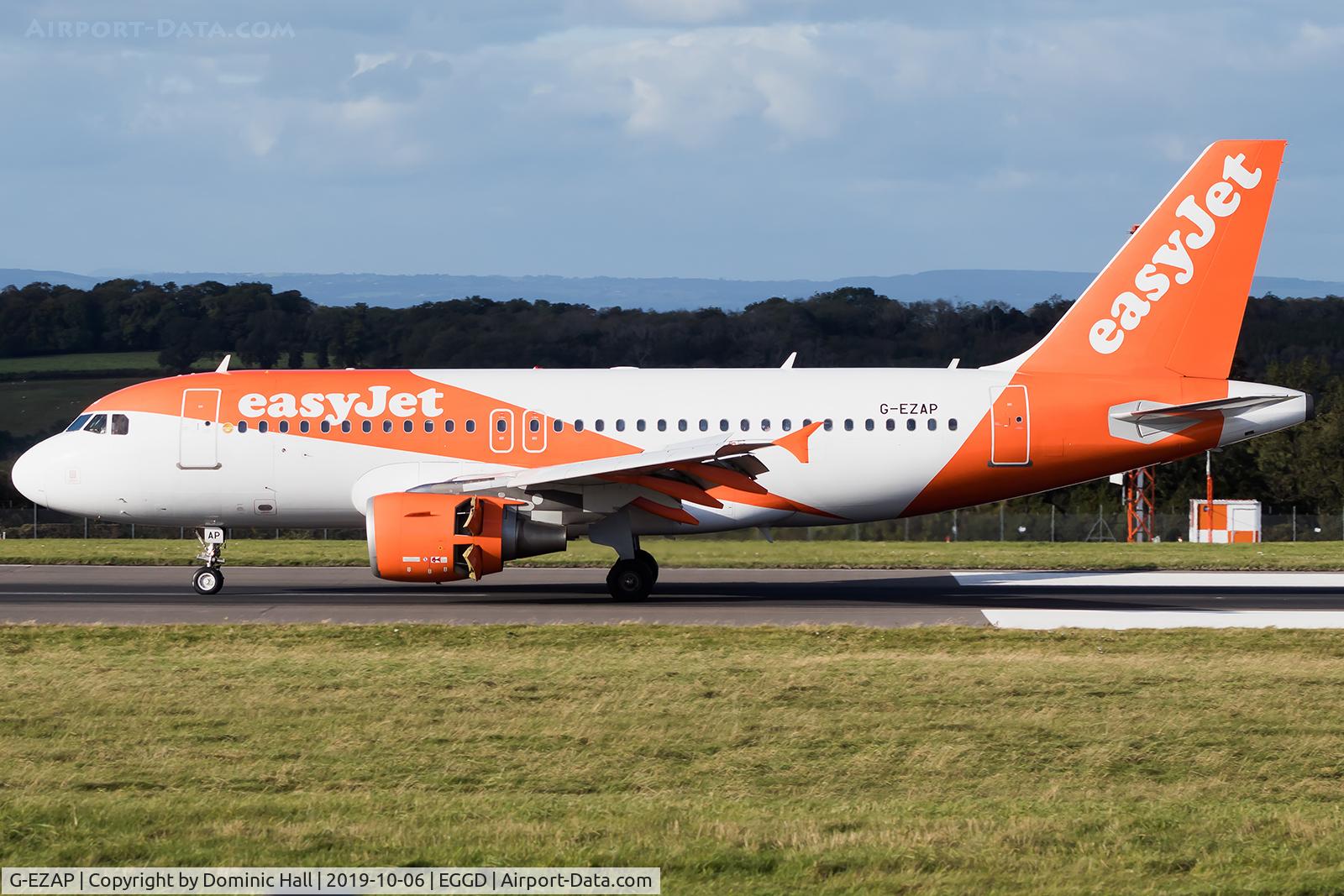 G-EZAP, 2006 Airbus A319-111 C/N 2777, Landing RWY 27