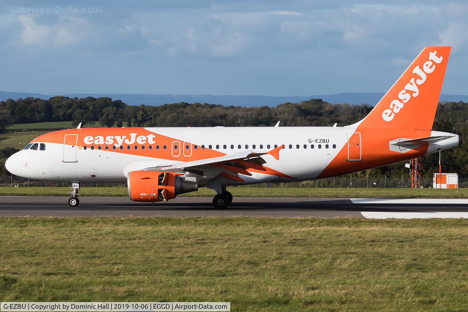 G-EZBU, 2007 Airbus A319-111 C/N 3118, Landing RWY 27