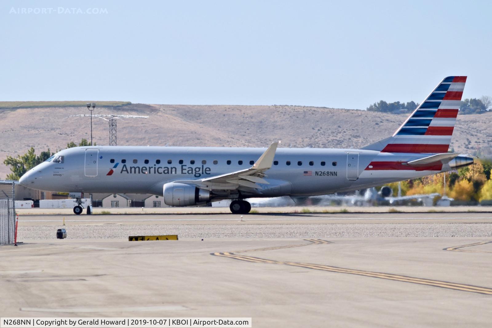 N268NN, 2018 Embraer 175LR (ERJ-170-200LR) C/N 17000772, Landing run out on RWY 10L.