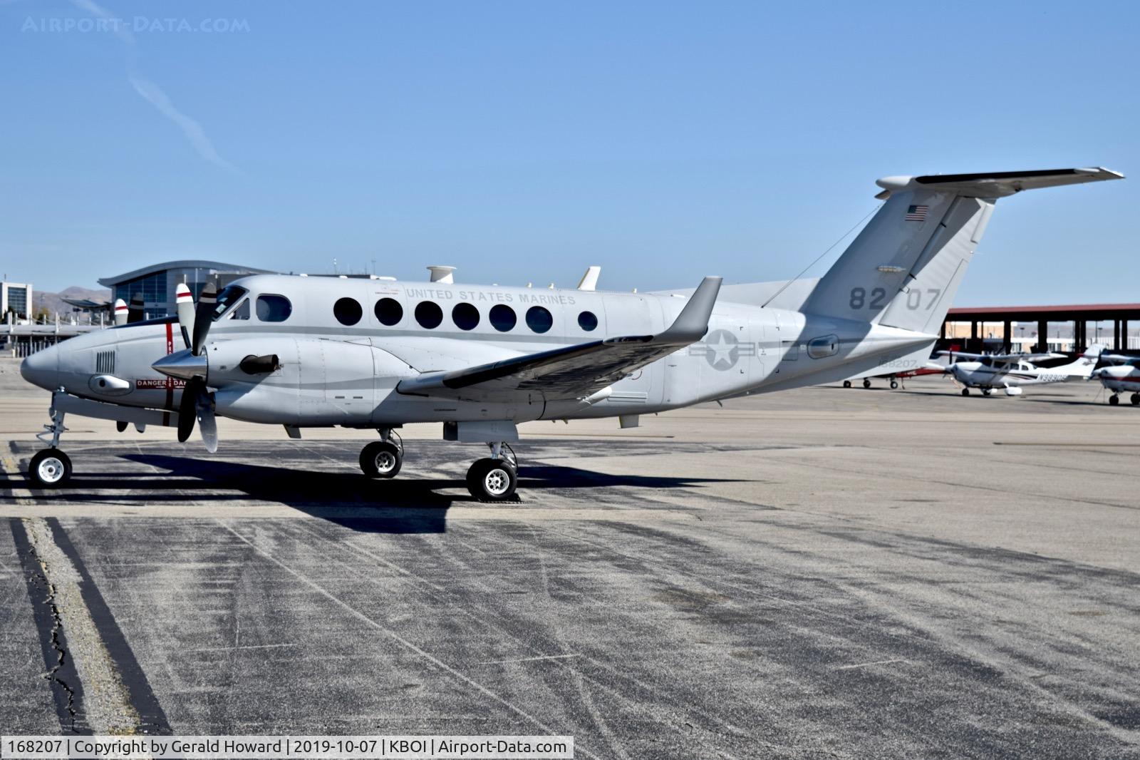168207, 2009 Hawker Beechcraft UC-12W Huron C/N FM-31, Parked on the north GA ramp.
