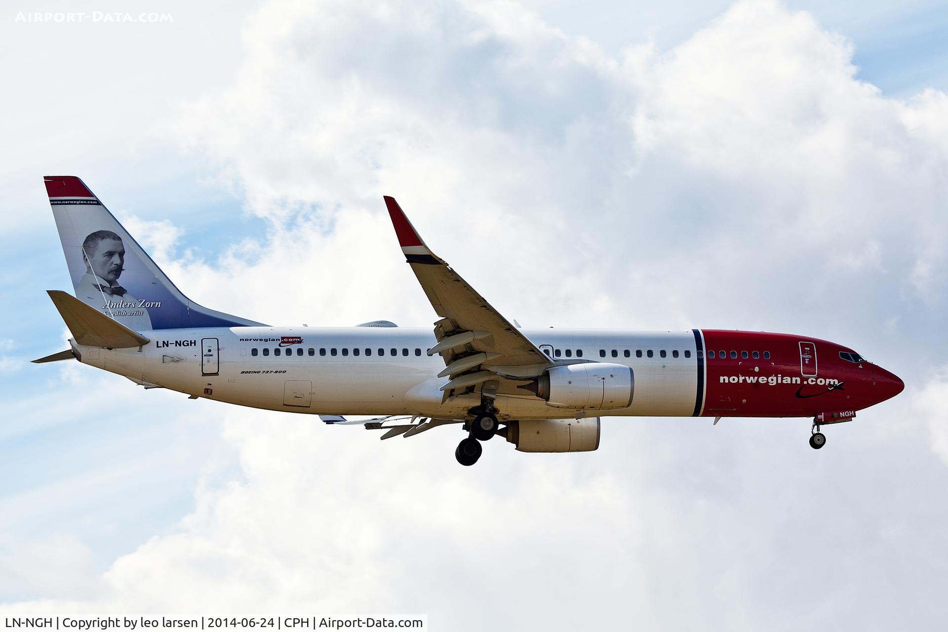 LN-NGH, 2012 Boeing 737-8JP C/N 39019, Copenhagen 24.6.2014