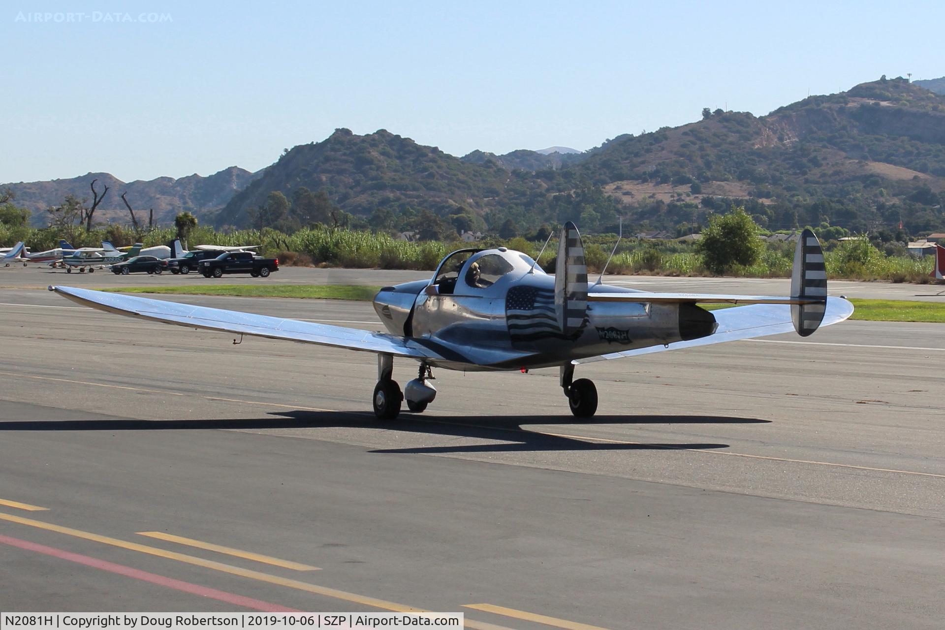 N2081H, 1946 Erco 415C Ercoupe C/N 2704, 1946 ERCO 415C Ercoupe, Continental A&C75 75 Hp,taxi back