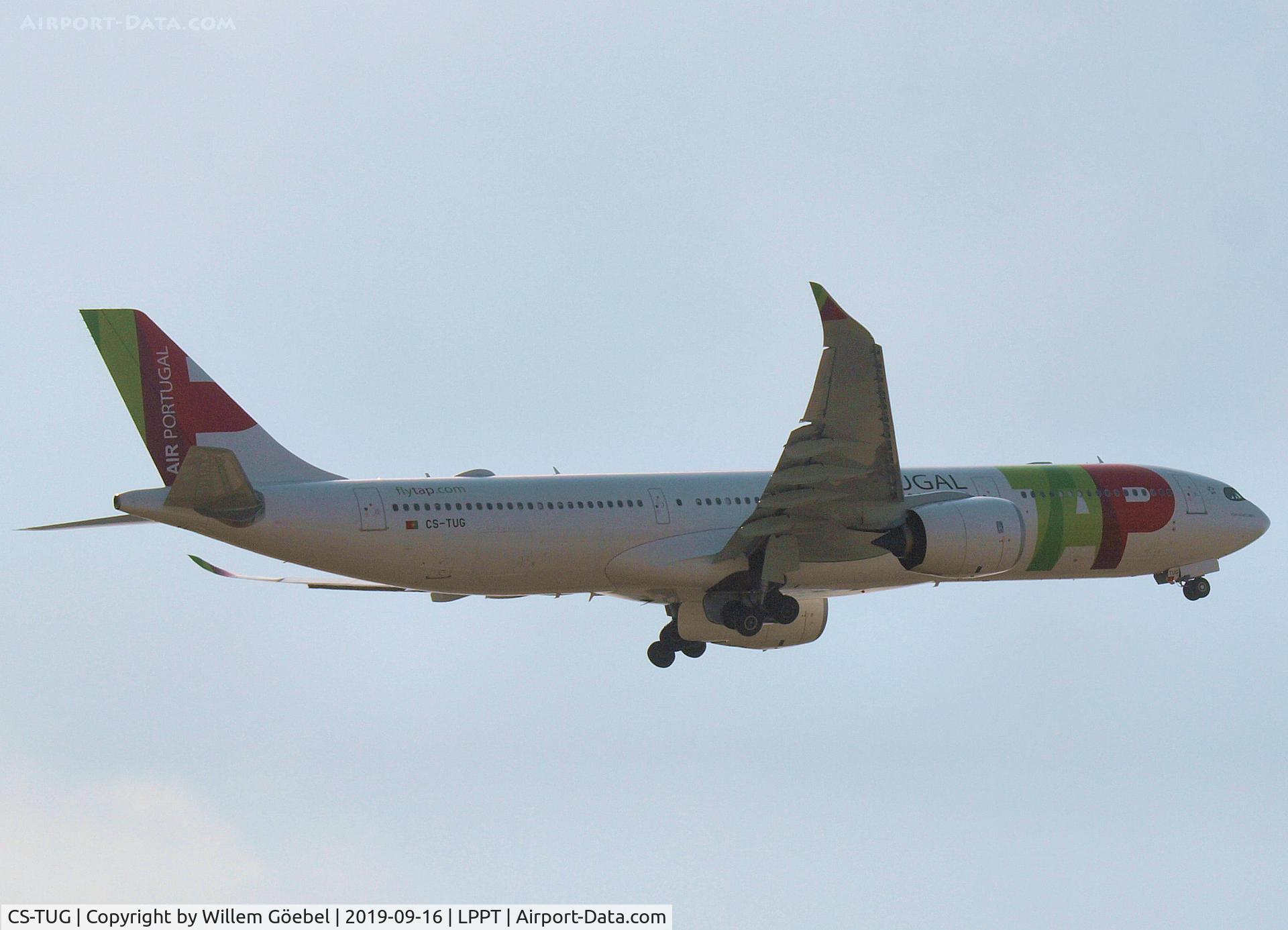 CS-TUG, 2019 Airbus A330-941N C/N 1904, Take off from Lisbon Airport