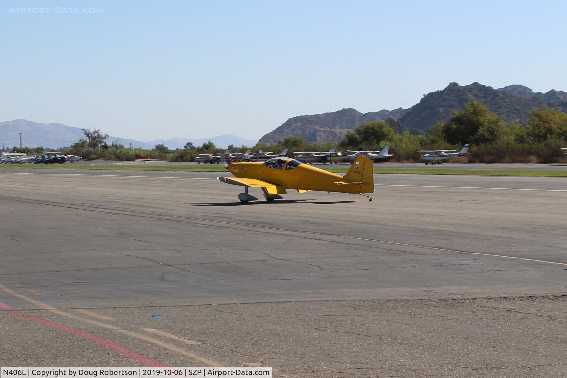 N406L, 2008 Vans RV-6 C/N 936, Provo VANs RV-6, Lycoming O-320 160 Hp, taxi back from landing Rwy 22
