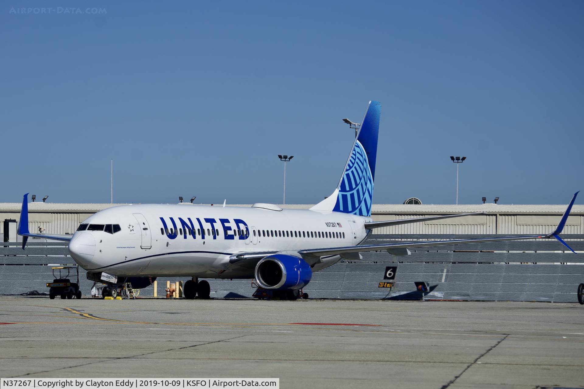 N37267, 2001 Boeing 737-824 C/N 31586, SFO 2019