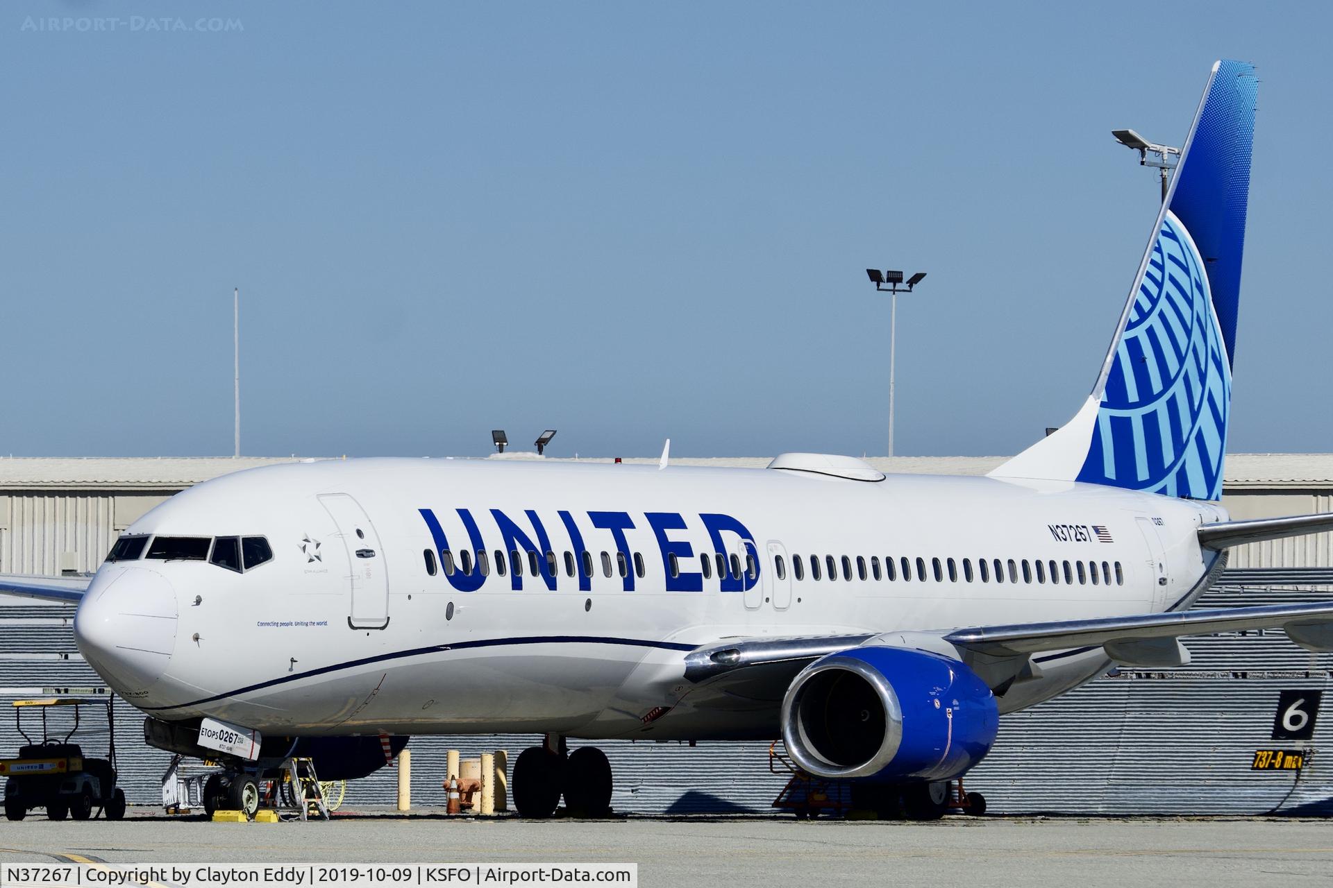 N37267, 2001 Boeing 737-824 C/N 31586, SFO 2019