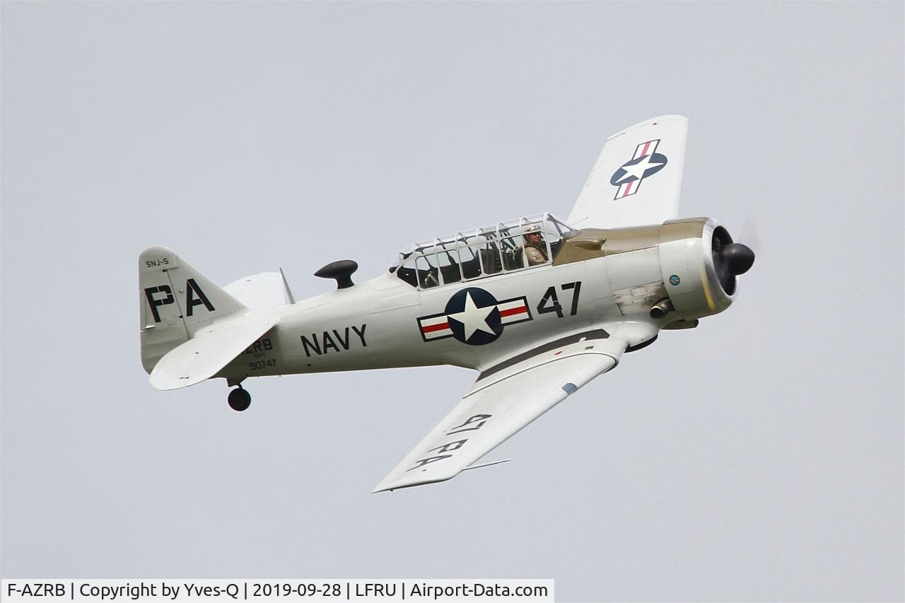 F-AZRB, North American SNJ-5 Texan Texan C/N 88-17955, North American SNJ-5 Texan, On display, Morlaix-Ploujean airport (LFRU-MXN) Air show 2019