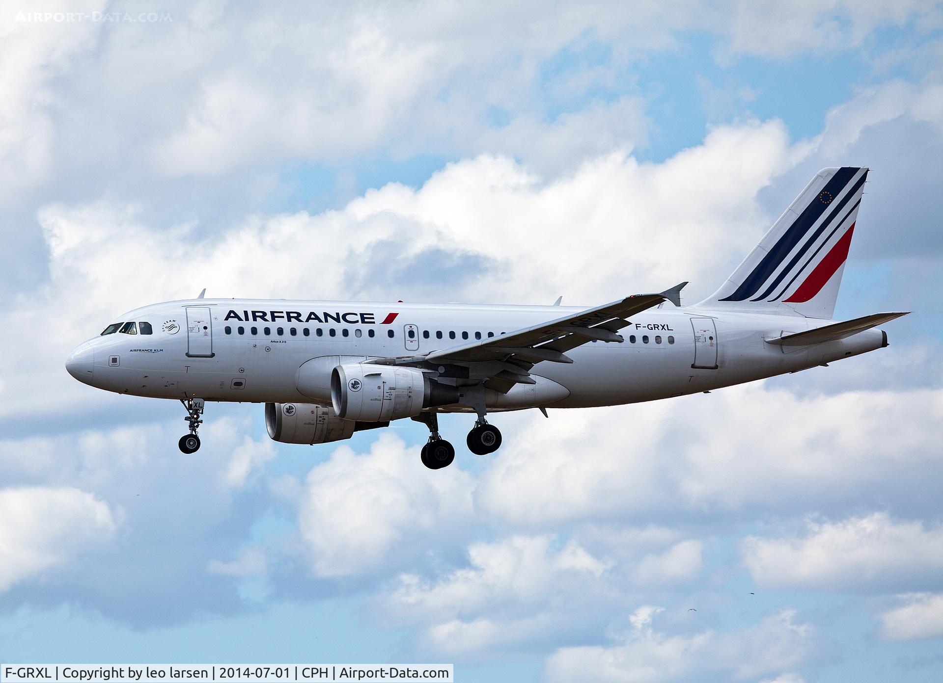 F-GRXL, 2006 Airbus A319-111 C/N 2938, Copenhagen 1.7.2014