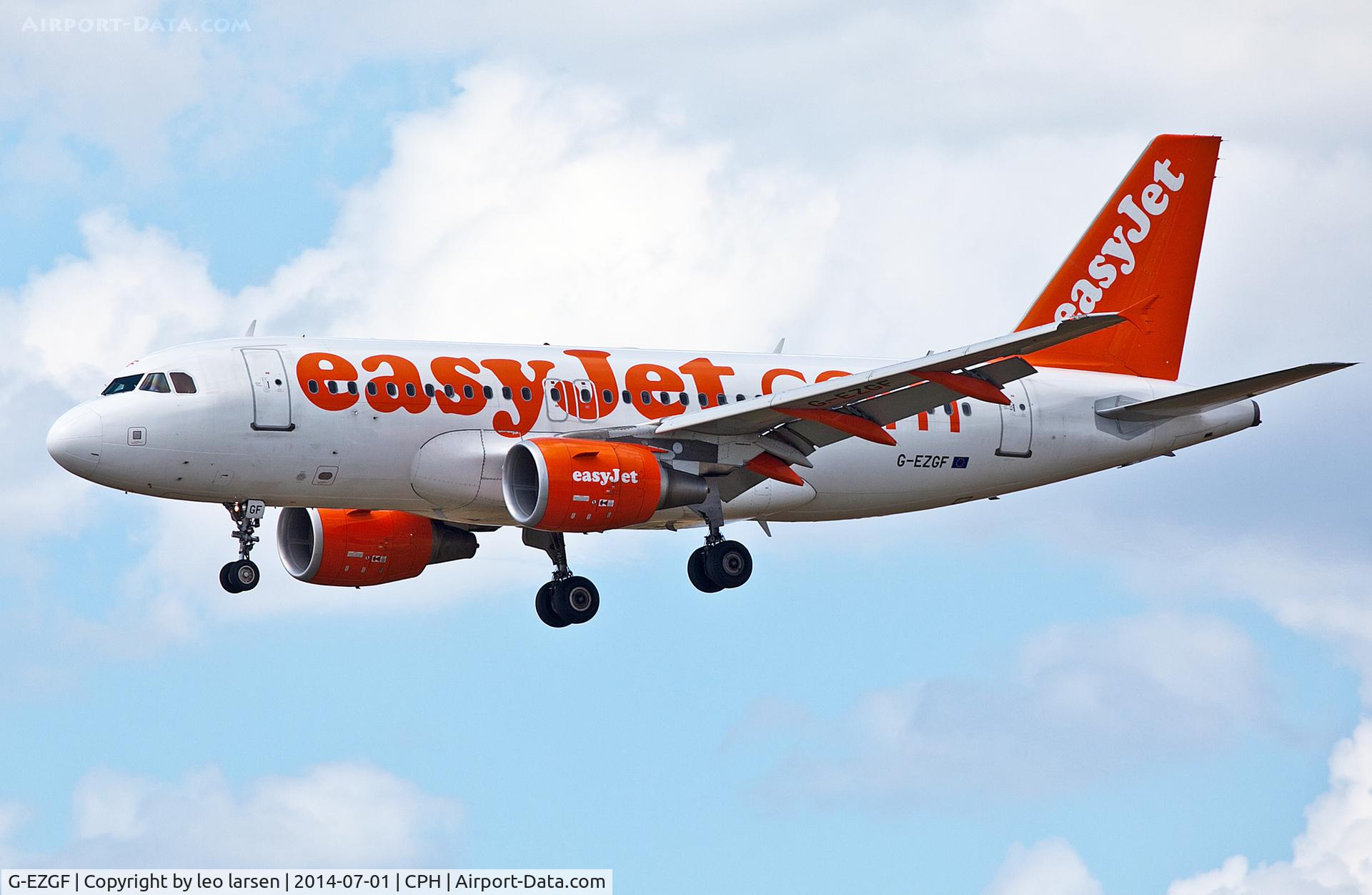 G-EZGF, 2011 Airbus A319-111 C/N 4635, Copenhagen 1.7.2014