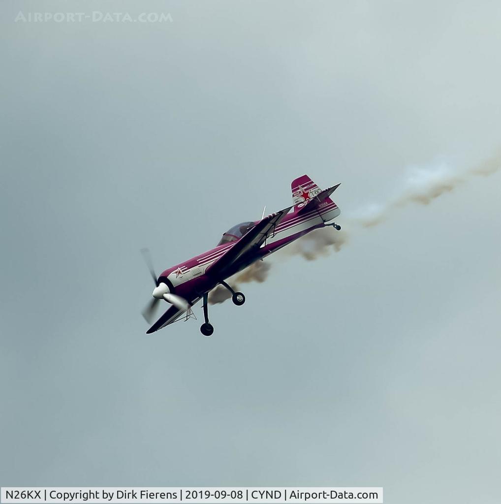 N26KX, 1993 Sukhoi Su-26 C/N 05-07, Doing aerobatics.