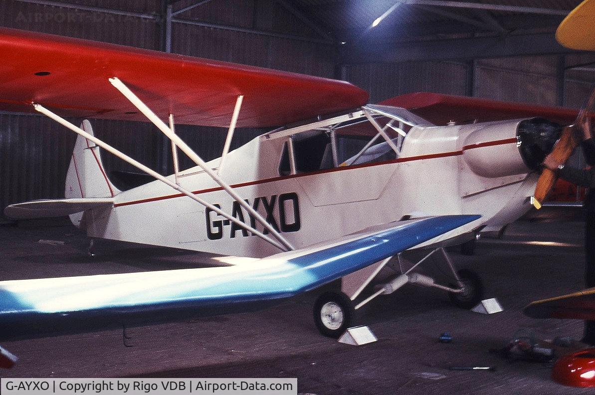 G-AYXO, 1971 Luton LA-5 Major C/N PFA 1211, G-AYXO  in early 1970's.  Place & date unknown.
