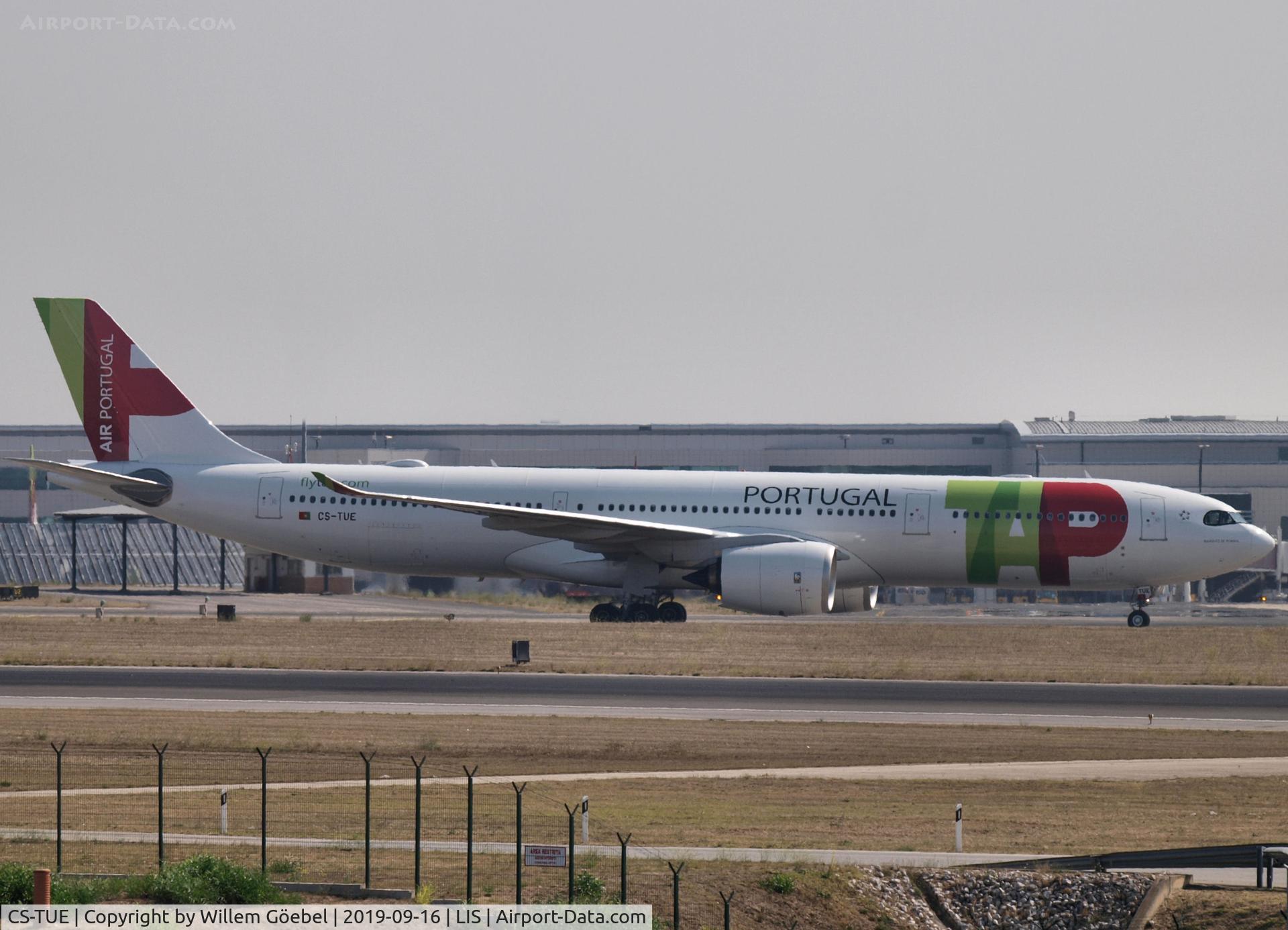 CS-TUE, 2019 Airbus A330-941N C/N 1897, Taxi to the gate on Lisbon Airport