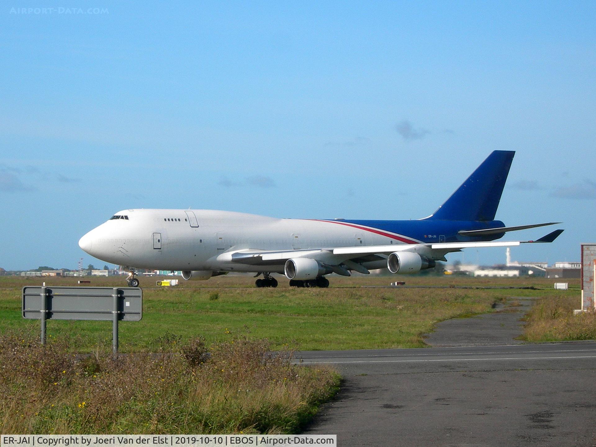 ER-JAI, 1996 Boeing 747-412/BDSF C/N 26562, Preparing for take-off rwy26