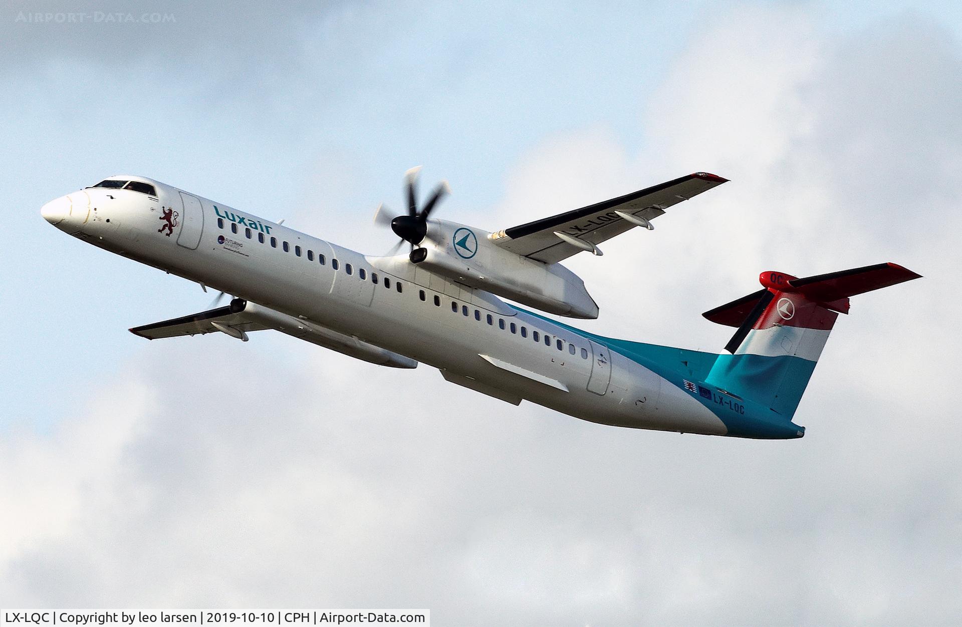LX-LQC, 2015 De Havilland Canada DHC-8-400Q Dash 8 C/N 4513, Copenhagen 10.10.2019 T/O R-22R