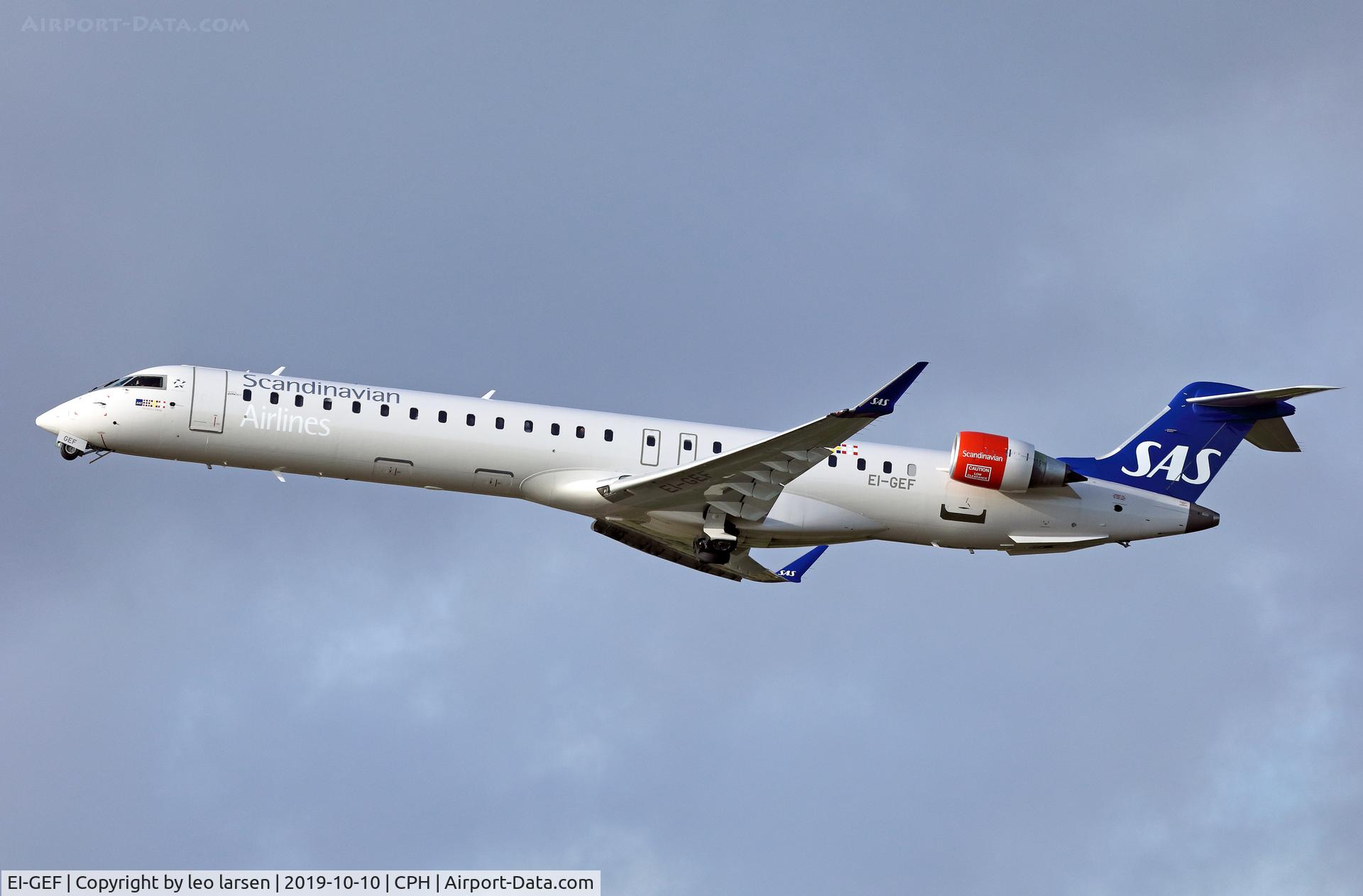 EI-GEF, 2009 Bombardier CRJ-900 (CL-600-2D24) C/N 15244, Copenhagen 10.10.2019 T/O R-22R