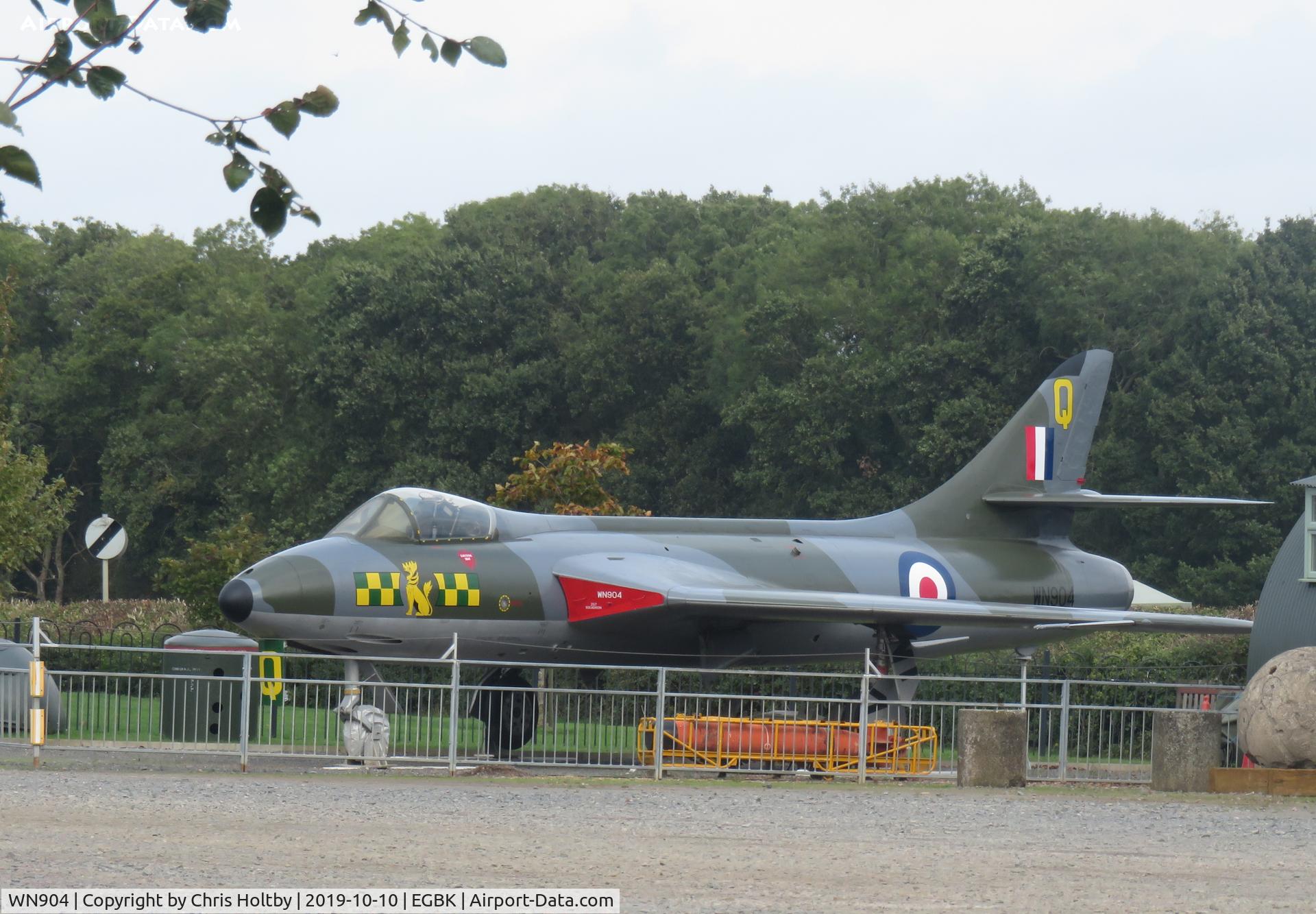 WN904, 1954 Hawker Hunter F.2 C/N S4/U/2912, In her recently finished (May 2019) paint job.