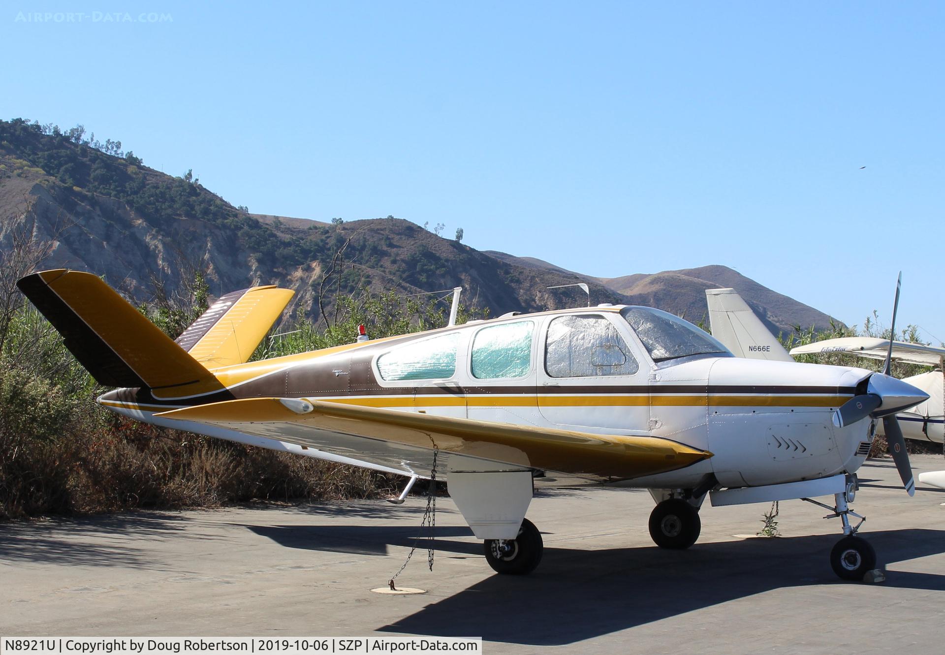 N8921U, 1965 Beech S35 Bonanza C/N D-7911, 1965 Beech S35 BONANZA, Continental IO-520B 285 Hp