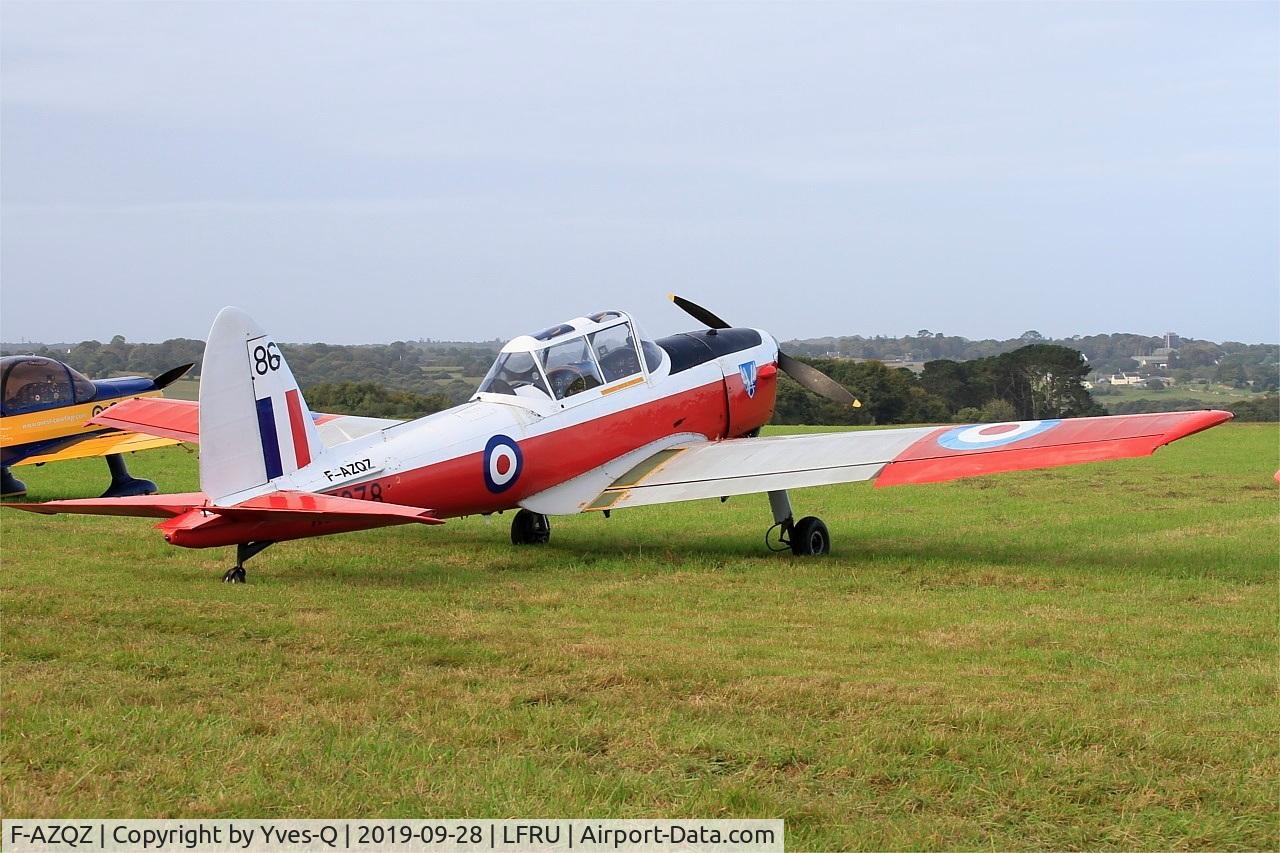 F-AZQZ, 1953 De Havilland DHC-1 Chipmunk T.10 C/N C1/0916, De Havilland DHC-1 Chipmunk T.10, Static display, Morlaix-Ploujean airport (LFRU-MXN) air show 2019
