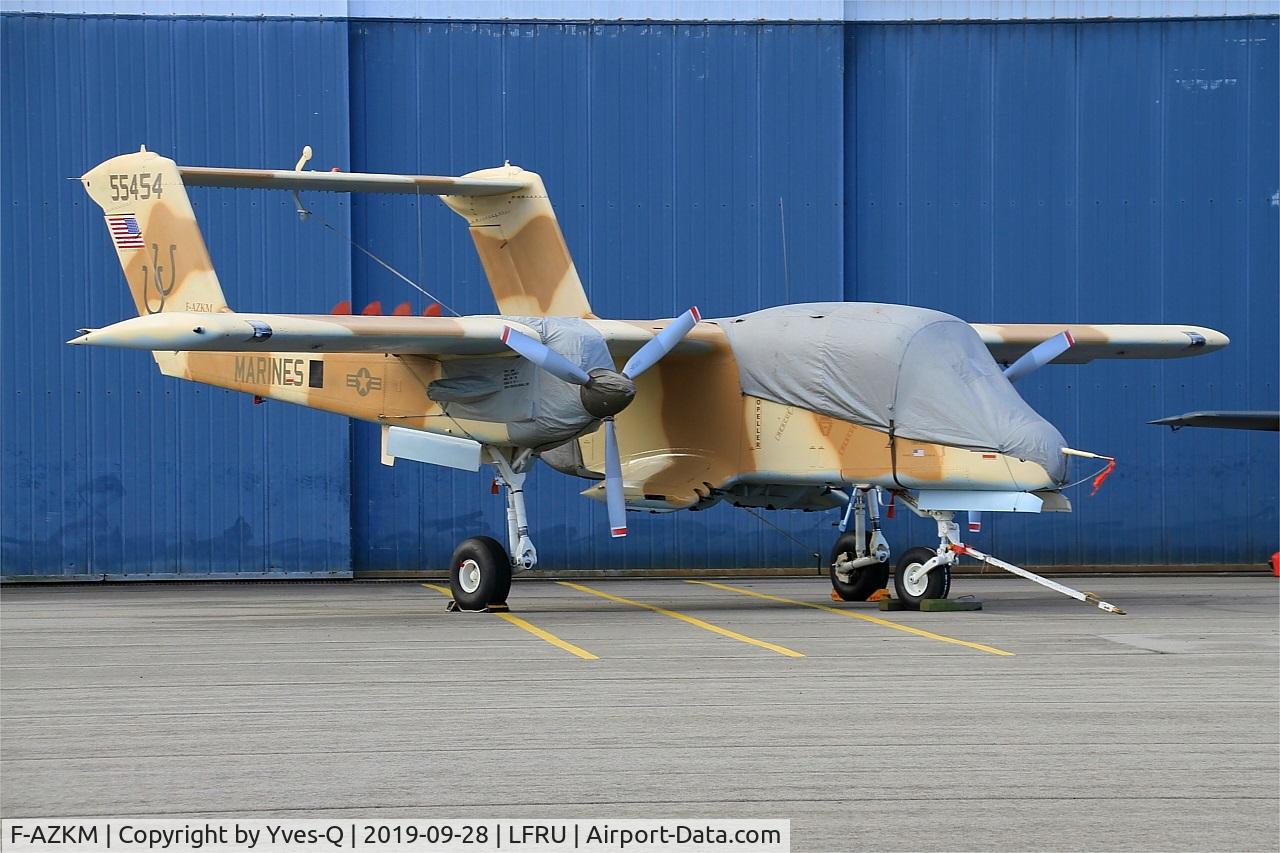 F-AZKM, 1971 North American OV-10B Bronco C/N 338-9 (305-65), North American OV-10B Bronco, Static park, Morlaix-Ploujean airport (LFRU-MXN) air show 2019