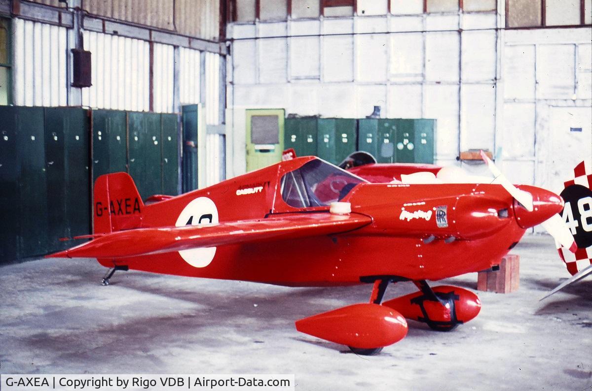 G-AXEA, 1969 Cassutt IIIM Racer C/N PFA 1342, G-AXEA in early 1970's,  place & date unknown.