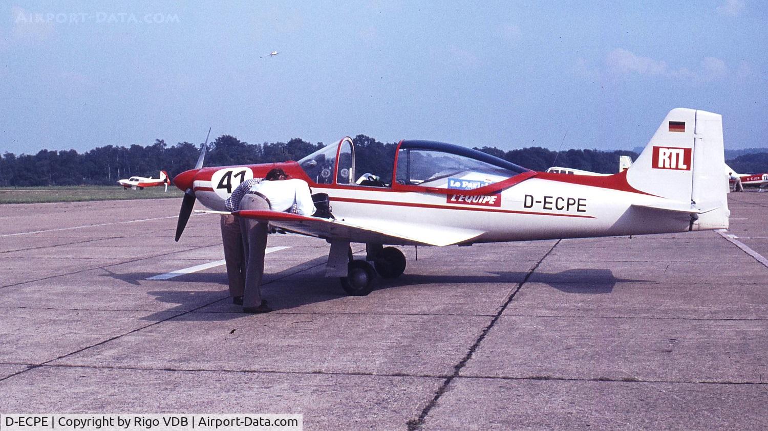 D-ECPE, 1963 Aeromere F-8L Falco III C/N 235, 1970's in Germany. Place & date unknown.