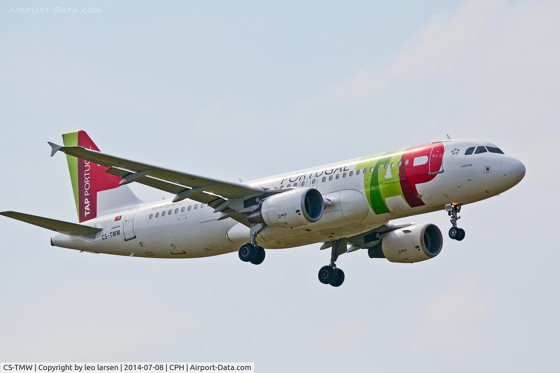 CS-TMW, 2001 Airbus A320-214 C/N 1667, Copenhagen 8.7.2014