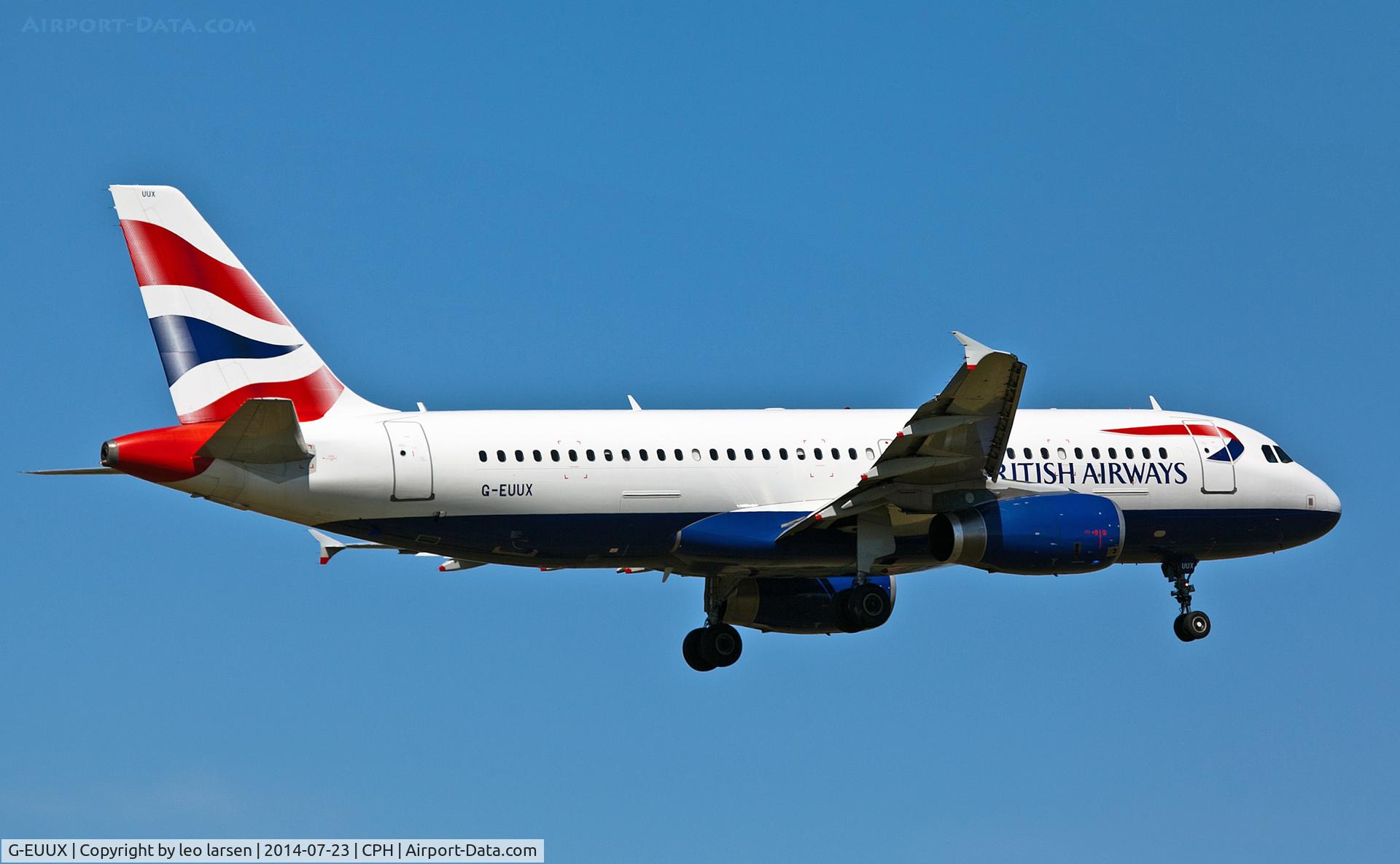 G-EUUX, 2008 Airbus A320-232 C/N 3550, Copenhagen 23.7.2014