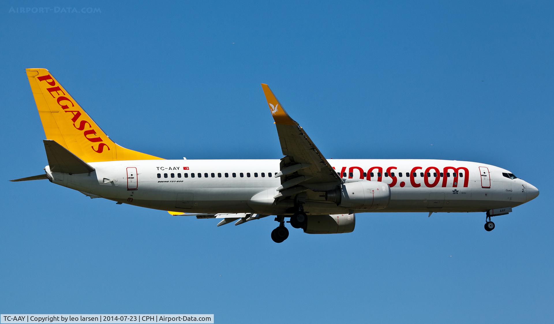 TC-AAY, 2010 Boeing 737-82R C/N 40874, Copenhagen 23.7.2014