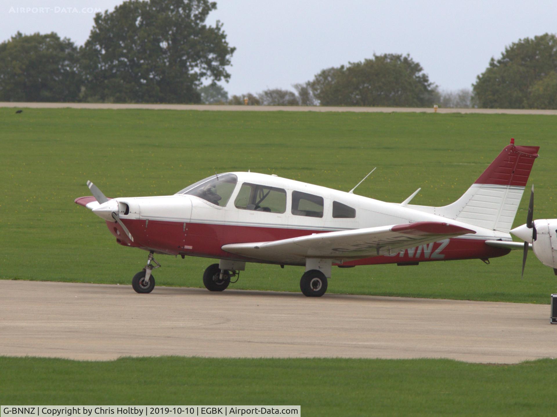 G-BNNZ, 1980 Piper PA-28-161 Cherokee Warrior II C/N 28-8016177, Warrior II visitor from Biggin Hill parked at Sywell