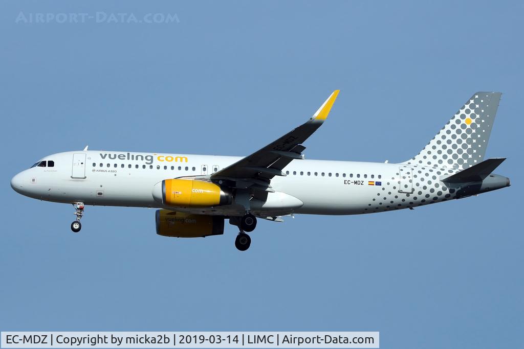 EC-MDZ, 2014 Airbus A320-232 C/N 6377, Landing
