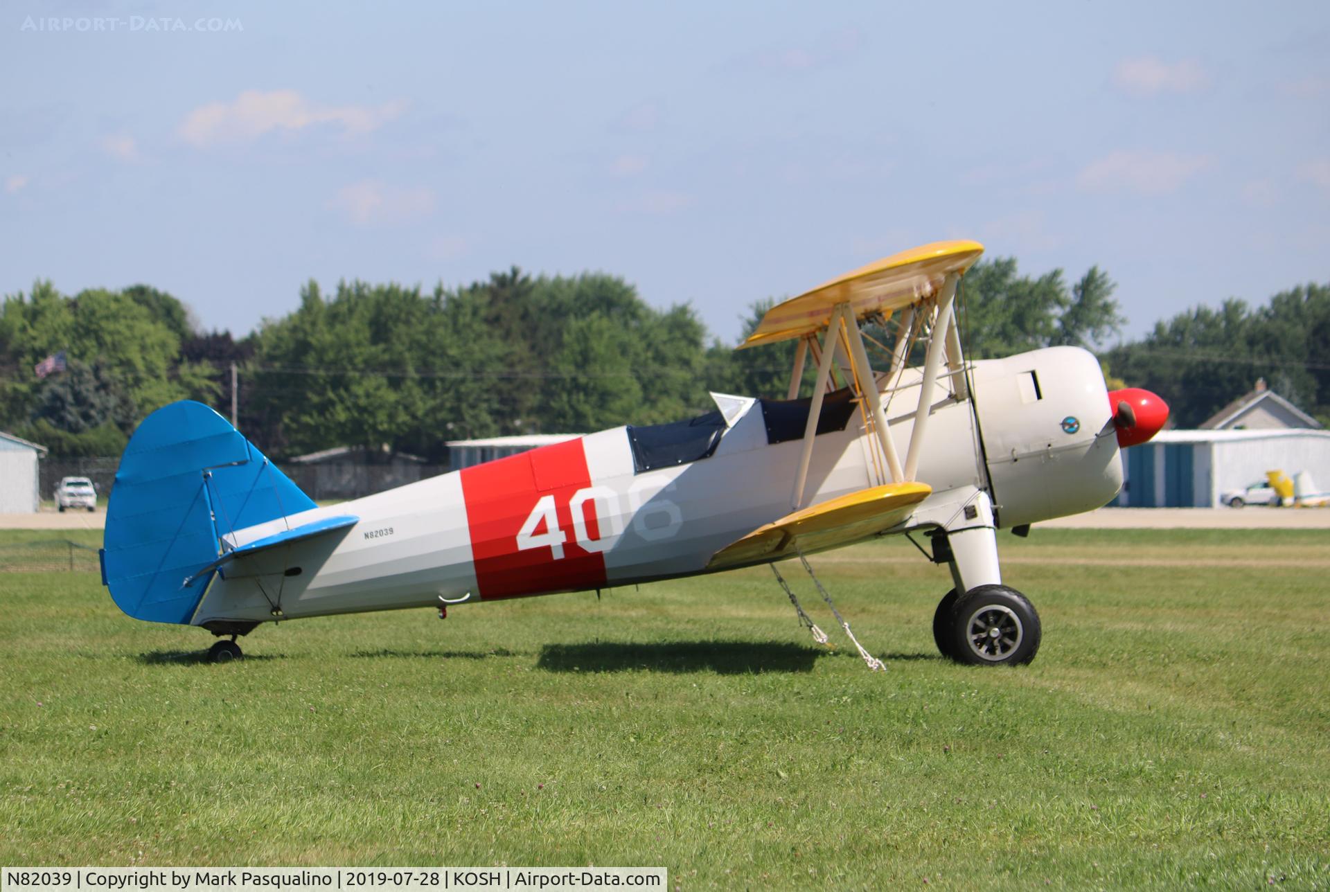 N82039, 1941 Boeing A75N1(PT17) C/N 75-2907, Stearman