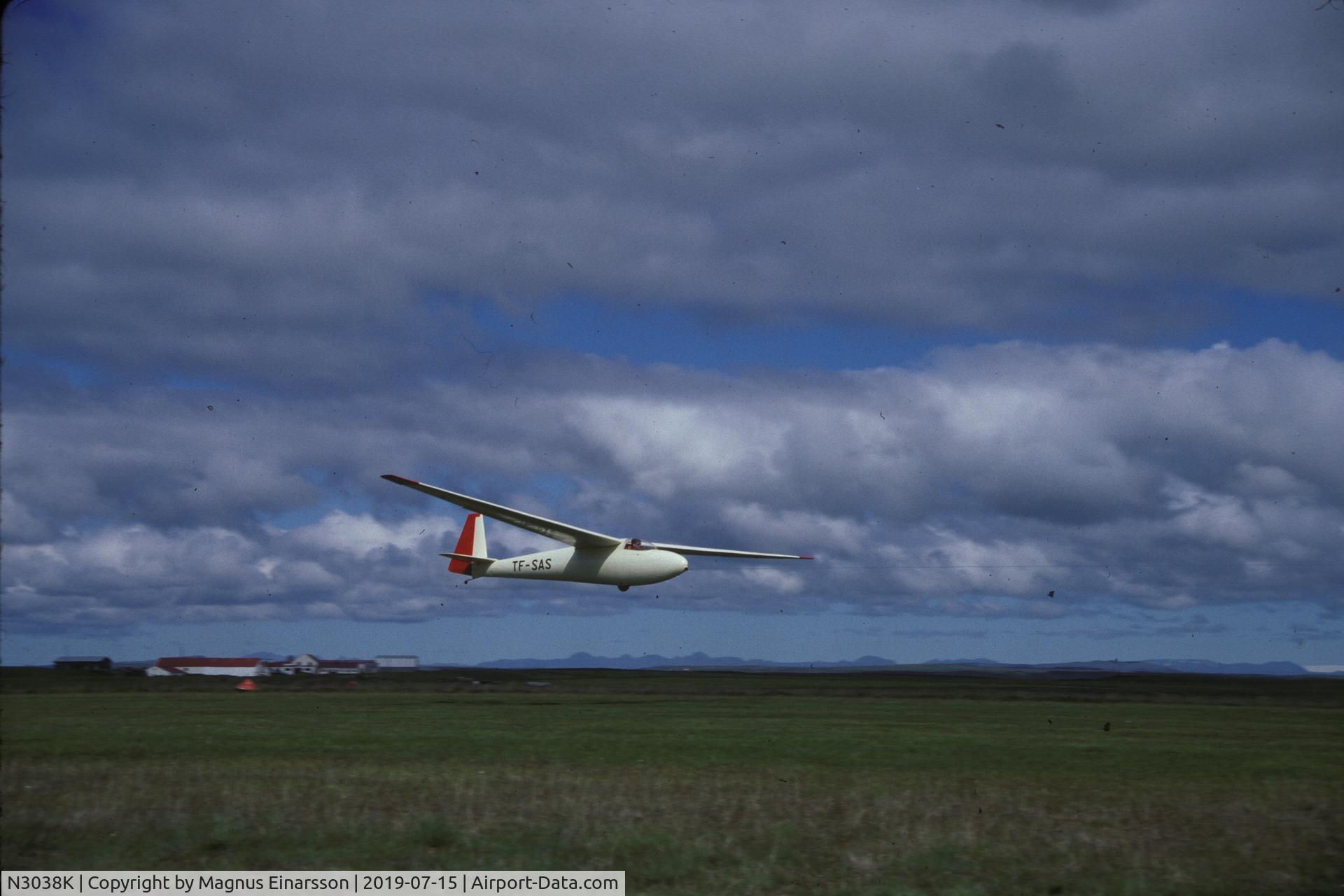 N3038K, 1966 Schleicher Ka-6CR Rhonsegler C/N 6554, This picture is when it was still in Iceland