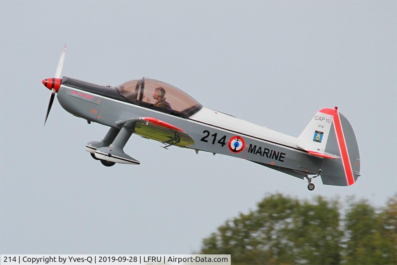214, Mudry CAP-10B C/N 214, Mudry CAP-10B, Take off rwy 23, Morlaix-Ploujean airport (LFRU-MXN) Air show 2019