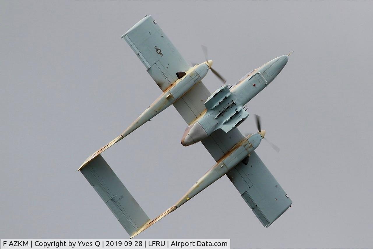 F-AZKM, 1971 North American OV-10B Bronco C/N 338-9 (305-65), North American OV-10B Bronco, On display, Morlaix-Ploujean airport (LFRU-MXN) air show 2019